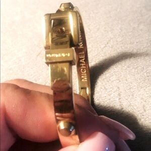 Michael Kors Gold Tone Clasp Bracelet